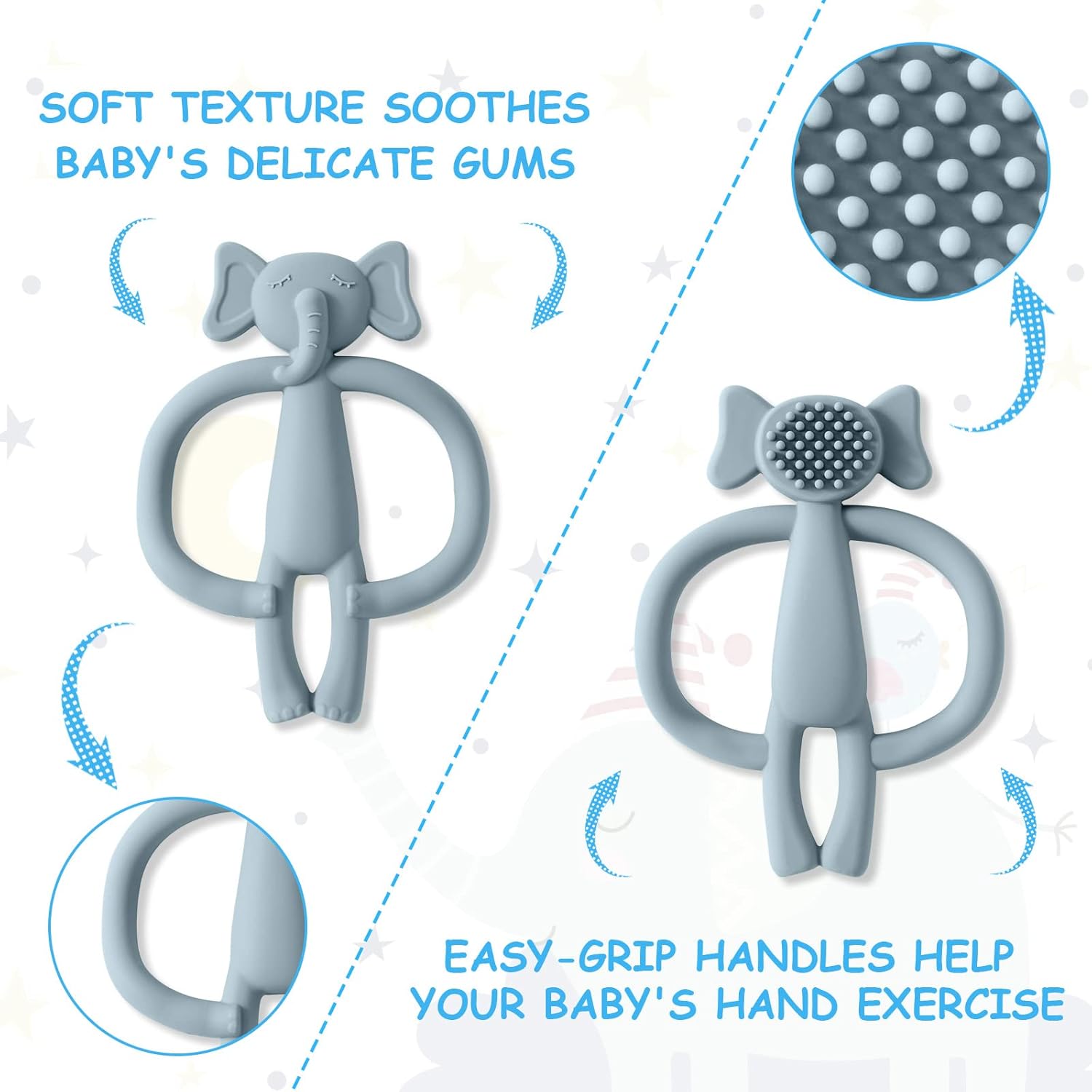 vicloon baby teething toy, pack of 2 baby toys and teething aid for 3 6 9 months, children's toothbrush teething aid, silicone teething ring, bpa free, baby teething toy for boys and girls, from 3 vicloon baby teething toy, pack of 2 baby toys and teething aid for 3 6 9 months, children's toothbrush teething aid, silicone teething ring, bpa free, baby teething toy for boys and girls, from 3