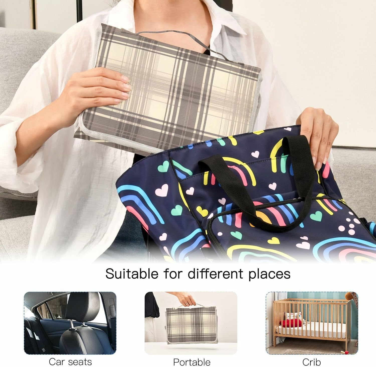 gray brown check reusable changing pad baby with tissue pocket portable changing pad for baby infant travel station kit cambiador de pa?ales para bebes gray brown check reusable changing pad baby with tissue pocket portable changing pad for baby infant travel station kit cambiador de pa?ales para bebes