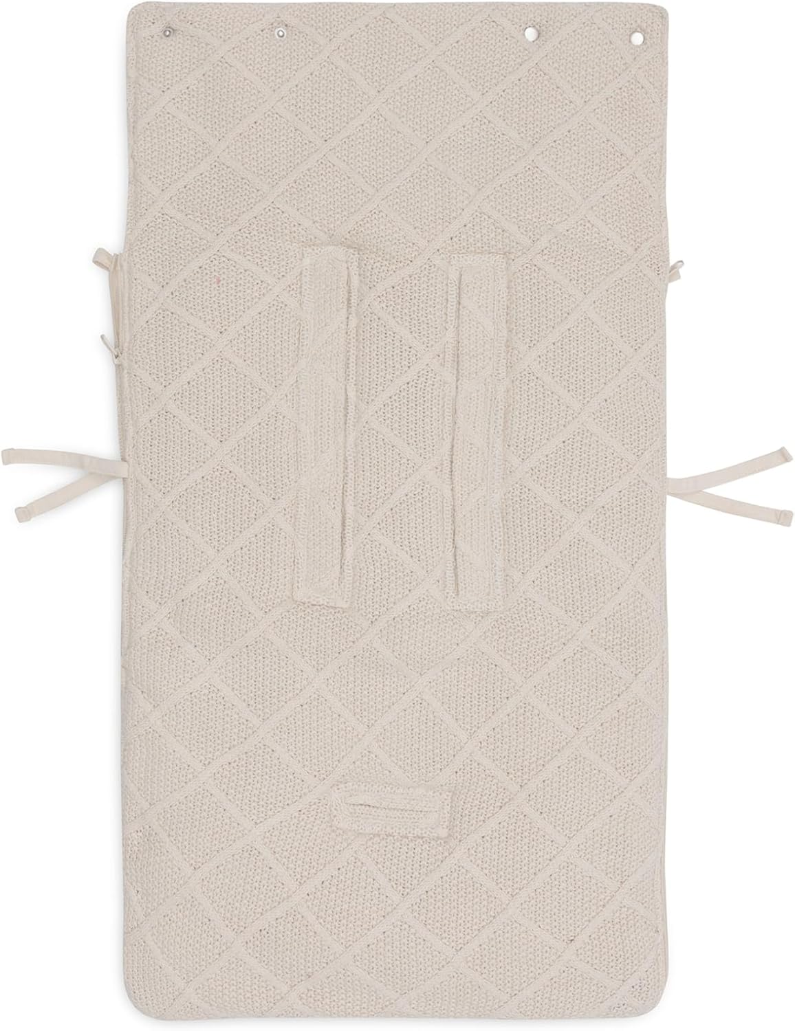 jollein check knit oatmeal footmuff for baby car seat group 0+ and pushchair for 3 point and 5 point harness knitting pattern and fleece lining jollein check knit oatmeal footmuff for baby car seat group 0+ and pushchair for 3 point and 5 point harness knitting pattern and fleece lining