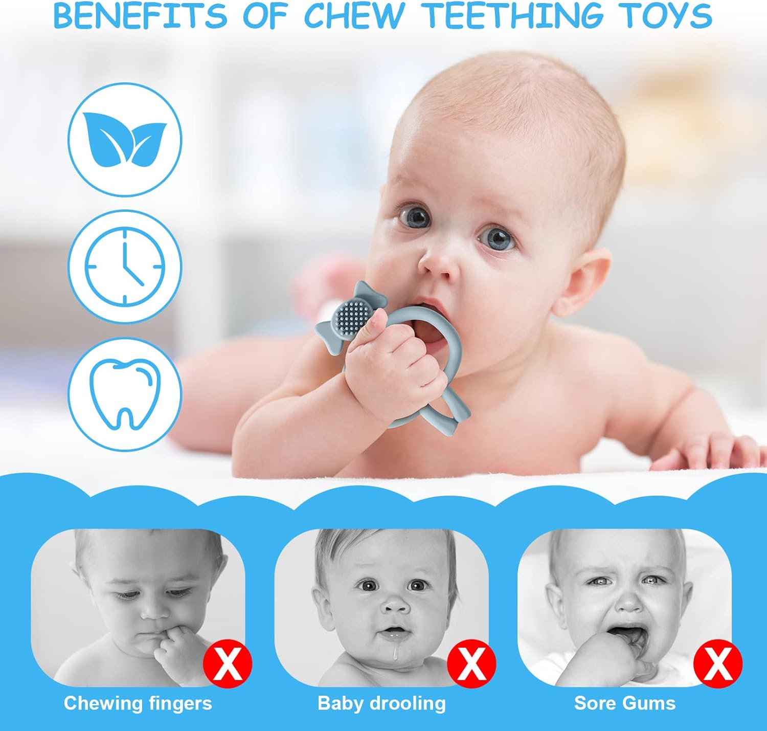 vicloon baby teething toy, pack of 2 baby toys and teething aid for 3 6 9 months, children's toothbrush teething aid, silicone teething ring, bpa free, baby teething toy for boys and girls, from 3 vicloon baby teething toy, pack of 2 baby toys and teething aid for 3 6 9 months, children's toothbrush teething aid, silicone teething ring, bpa free, baby teething toy for boys and girls, from 3