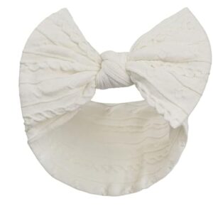 soft touch newborn essentials headband with bow – stretchy and soft elastic headband for baby girls