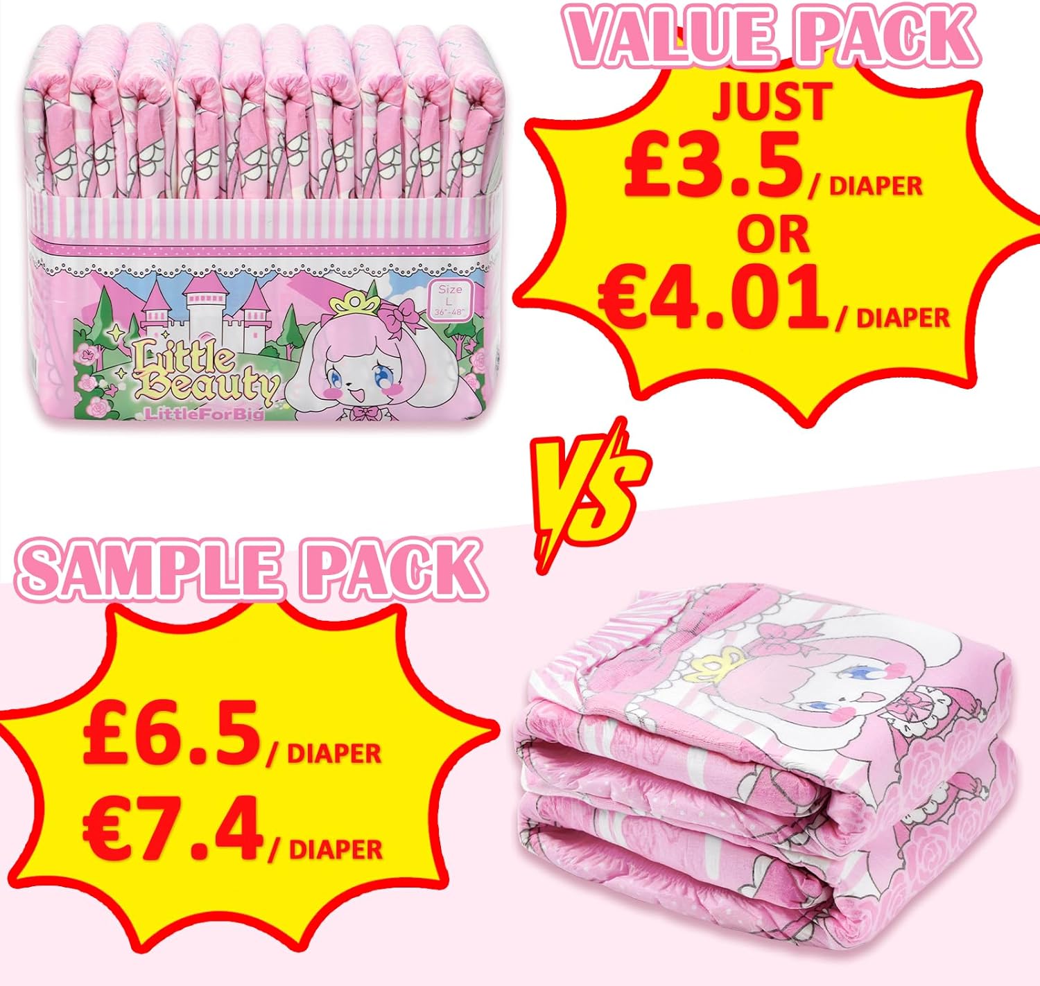 littleforbig adjustable hook and loop fastener closure adult printed cloth back diaper 10 pieces little beauty (medium 71 96 cm) littleforbig adjustable hook and loop fastener closure adult printed cloth back diaper 10 pieces little beauty (medium 71 96 cm)