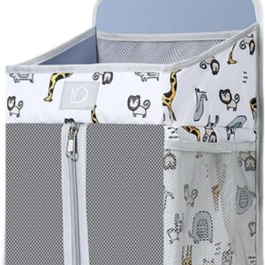 baby accessory hanging bag for nursery bedsides storage water resistant oxford cloth organizers with side pocket oxford fabric diaper storage organizers