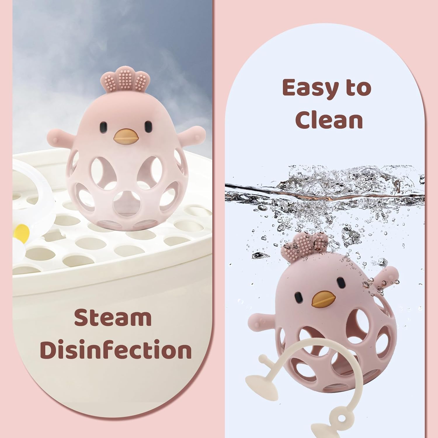 felly baby teething toys 0 6 12 months, silicone infant chew toys, teething mitten for 3 months baby with bell gifts for boys girls (pink) felly baby teething toys 0 6 12 months, silicone infant chew toys, teething mitten for 3 months baby with bell gifts for boys girls (pink)