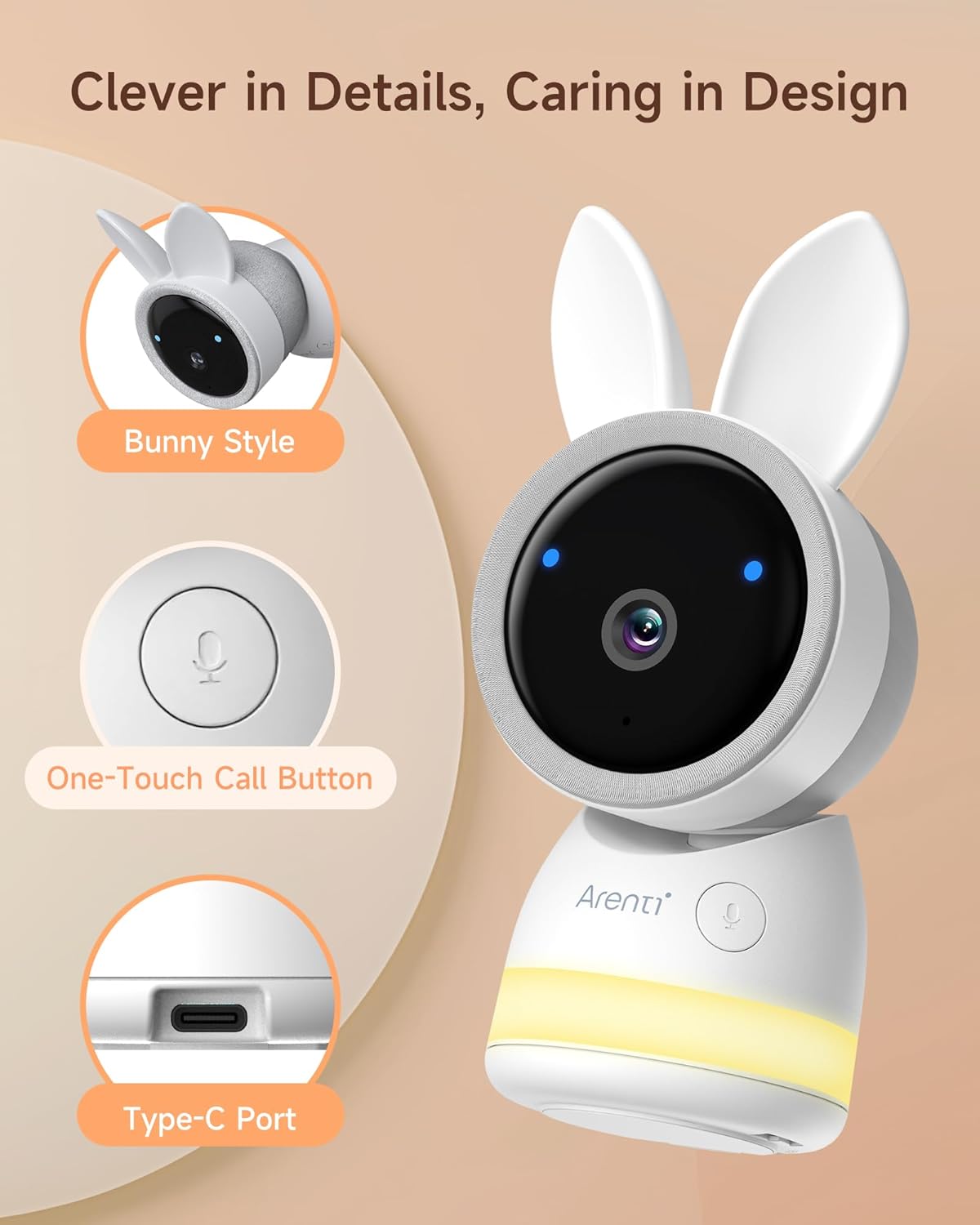 arenti 2.5k 5ghz wifi baby monitor with camera and night vision,5'' display,pan tilt,3350mah battery,2 way talk,6 color night light,long range,remote control arenti 2.5k 5ghz wifi baby monitor with camera and night vision,5'' display,pan tilt,3350mah battery,2 way talk,6 color night light,long range,remote control