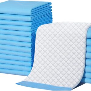 100pcs disposable changing pads for baby 13x17.7" soft quick absorbing nonwoven baby changing pad for babies, adults and pets