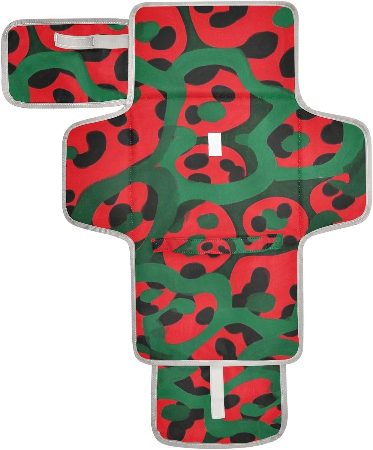 red and green leopard print reusable changing pads for baby with tissue pocket baby portable changing pad infant travel station kit cambiador de pa?ales para bebes red and green leopard print reusable changing pads for baby with tissue pocket baby portable changing pad infant travel station kit cambiador de pa?ales para bebes