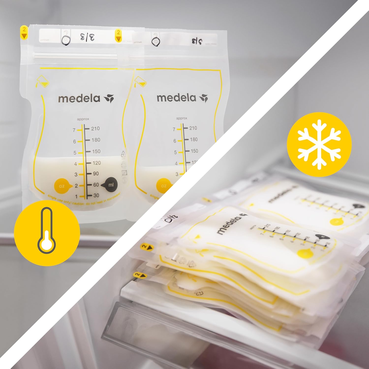 medela easy pour disposable breast milk storage bags, 210ml capacity, leak proof design with milk protection, bpa free, pack of 50 medela easy pour disposable breast milk storage bags, 210ml capacity, leak proof design with milk protection, bpa free, pack of 50