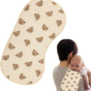 muslin baby bibs | cute cotton baby gauze,washable adjustable burp cloths, baby bibs for eating, soft spit up bibs, burp bibs for boy girl toddler baby shower