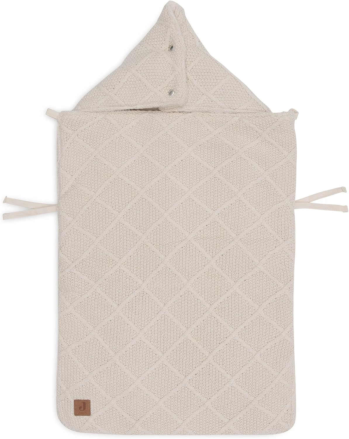 jollein check knit oatmeal footmuff for baby car seat group 0+ and pushchair for 3 point and 5 point harness knitting pattern and fleece lining jollein check knit oatmeal footmuff for baby car seat group 0+ and pushchair for 3 point and 5 point harness knitting pattern and fleece lining