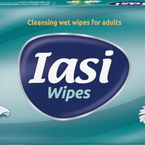 iasi 54 x xl adult wet wipes restore skin natural ph intimate & body hygiene no rinsing