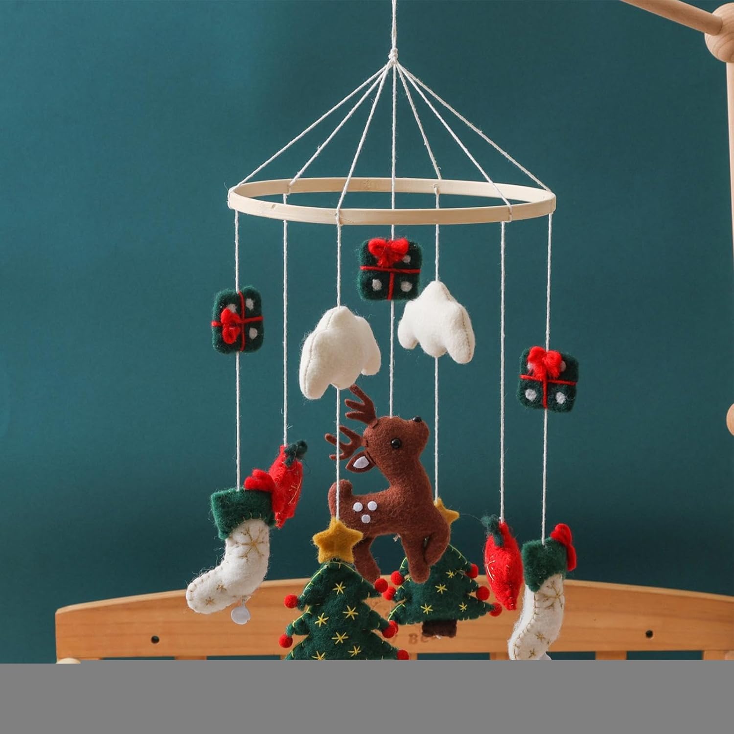 mobile for crib, mobile christmas nativity scene with villatrendier and tree, wind hanging decoration for bedroom, kids room, holiday wall decor, room display mobile for crib, mobile christmas nativity scene with villatrendier and tree, wind hanging decoration for bedroom, kids room, holiday wall decor, room display