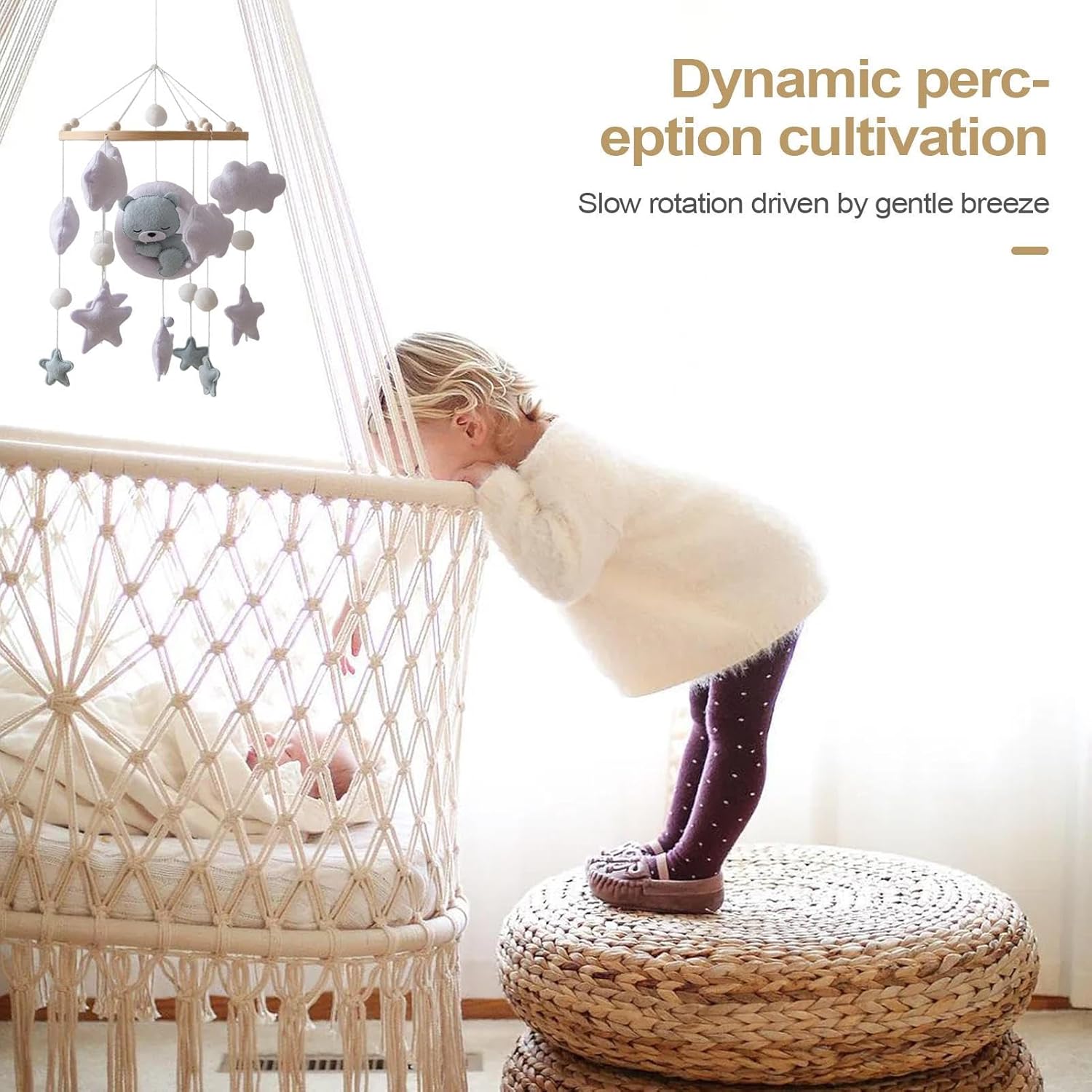 baby mobile | sleeping bear mobile for baby,cute portable nursery decor for children's room bassinet bedroom play area wall baby mobile | sleeping bear mobile for baby,cute portable nursery decor for children's room bassinet bedroom play area wall