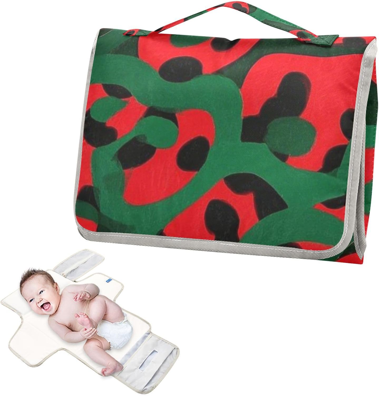 red and green leopard print reusable changing pads for baby with tissue pocket baby portable changing pad infant travel station kit cambiador de pa?ales para bebes red and green leopard print reusable changing pads for baby with tissue pocket baby portable changing pad infant travel station kit cambiador de pa?ales para bebes