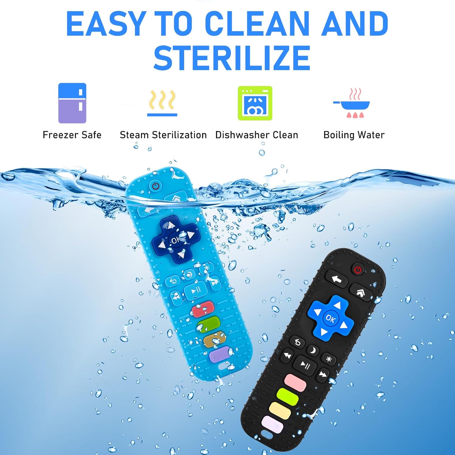 vomii teething rings toy for baby 3 6 12 18 months, 100% silicone baby remote control teething aid for 3 6 9 months toddler boys girls, bath toy, teething toy, bpa free & no electronics vomii teething rings toy for baby 3 6 12 18 months, 100% silicone baby remote control teething aid for 3 6 9 months toddler boys girls, bath toy, teething toy, bpa free & no electronics