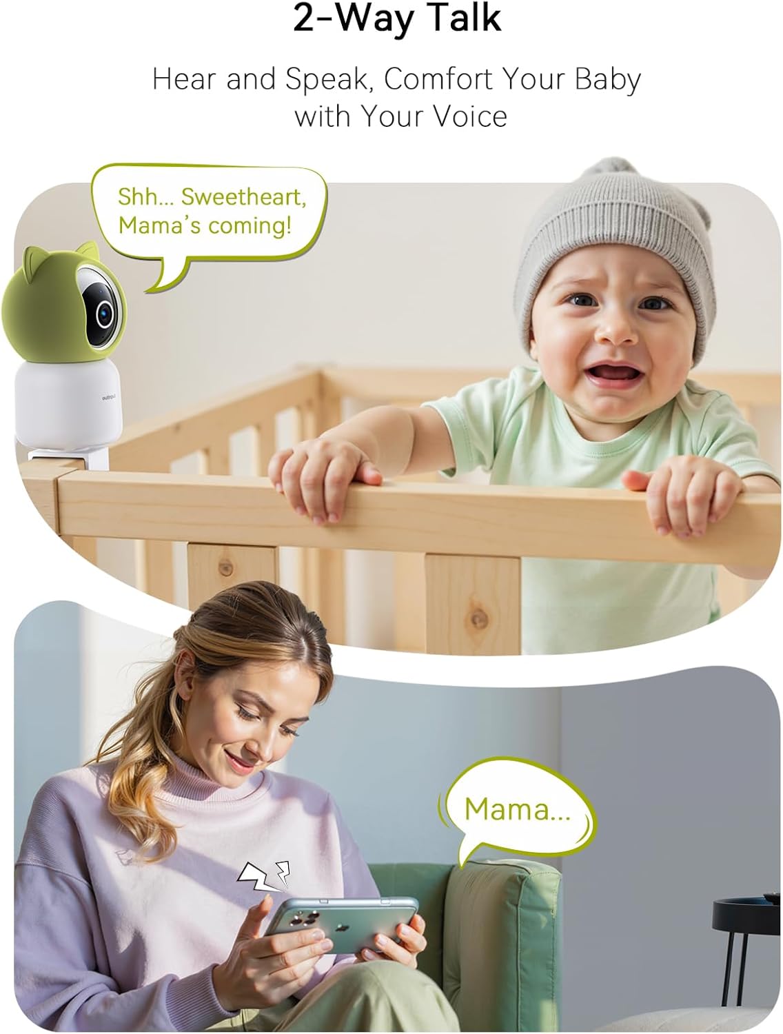 outinput 2k 4mp smart baby monitor 355° ptz wifi baby monitor with camera and night vision, cry detection, motion sensor & tracking, feeding reminder, 2 way talk, lullabies, app control baby camera outinput 2k 4mp smart baby monitor 355° ptz wifi baby monitor with camera and night vision, cry detection, motion sensor & tracking, feeding reminder, 2 way talk, lullabies, app control baby camera