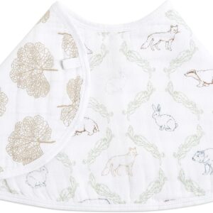 aden + anais essentials burpy bib 100% cotton muslin floral bib