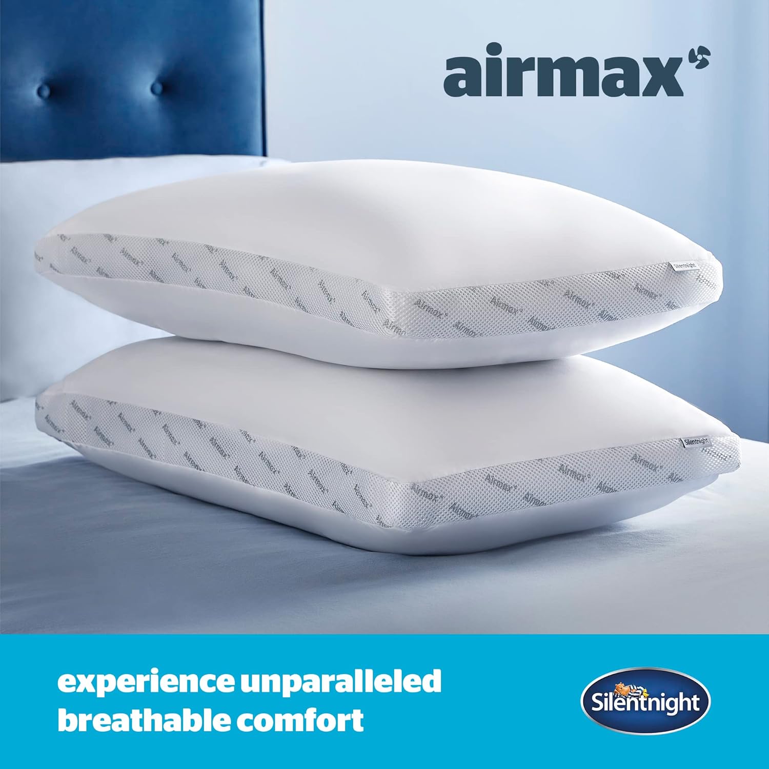 silentnight airmax pillow pack of 2 – air mesh sides maximising airflow preventing overheating for a cool night's sleep – machine washable and hypoallergenic bed pillow 2 pack silentnight airmax pillow pack of 2 – air mesh sides maximising airflow preventing overheating for a cool night's sleep – machine washable and hypoallergenic bed pillow 2 pack