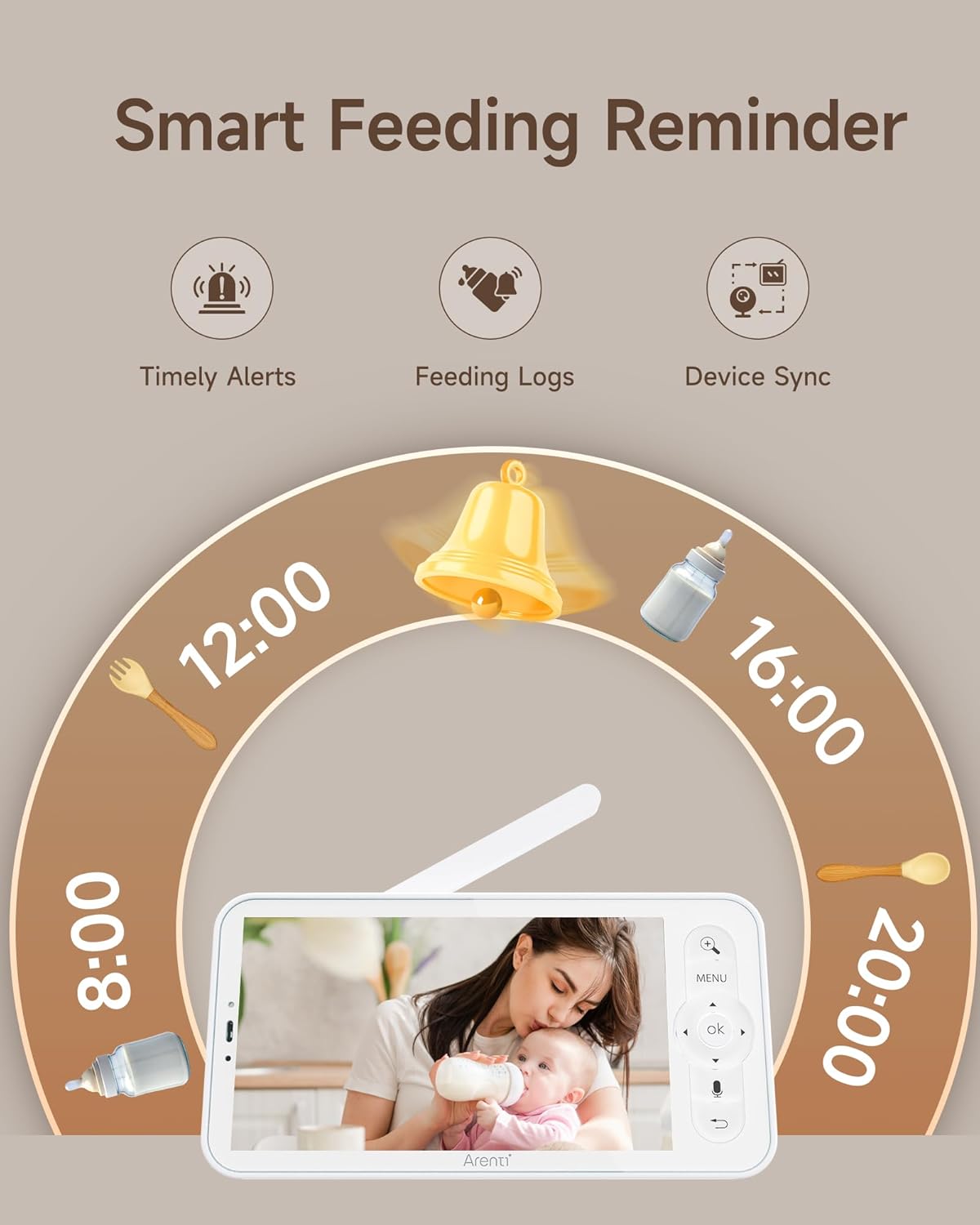 arenti parenti unit for ainanny b2 camera, replacement unit, 5 inch wireless baby monitor display arenti parenti unit for ainanny b2 camera, replacement unit, 5 inch wireless baby monitor display