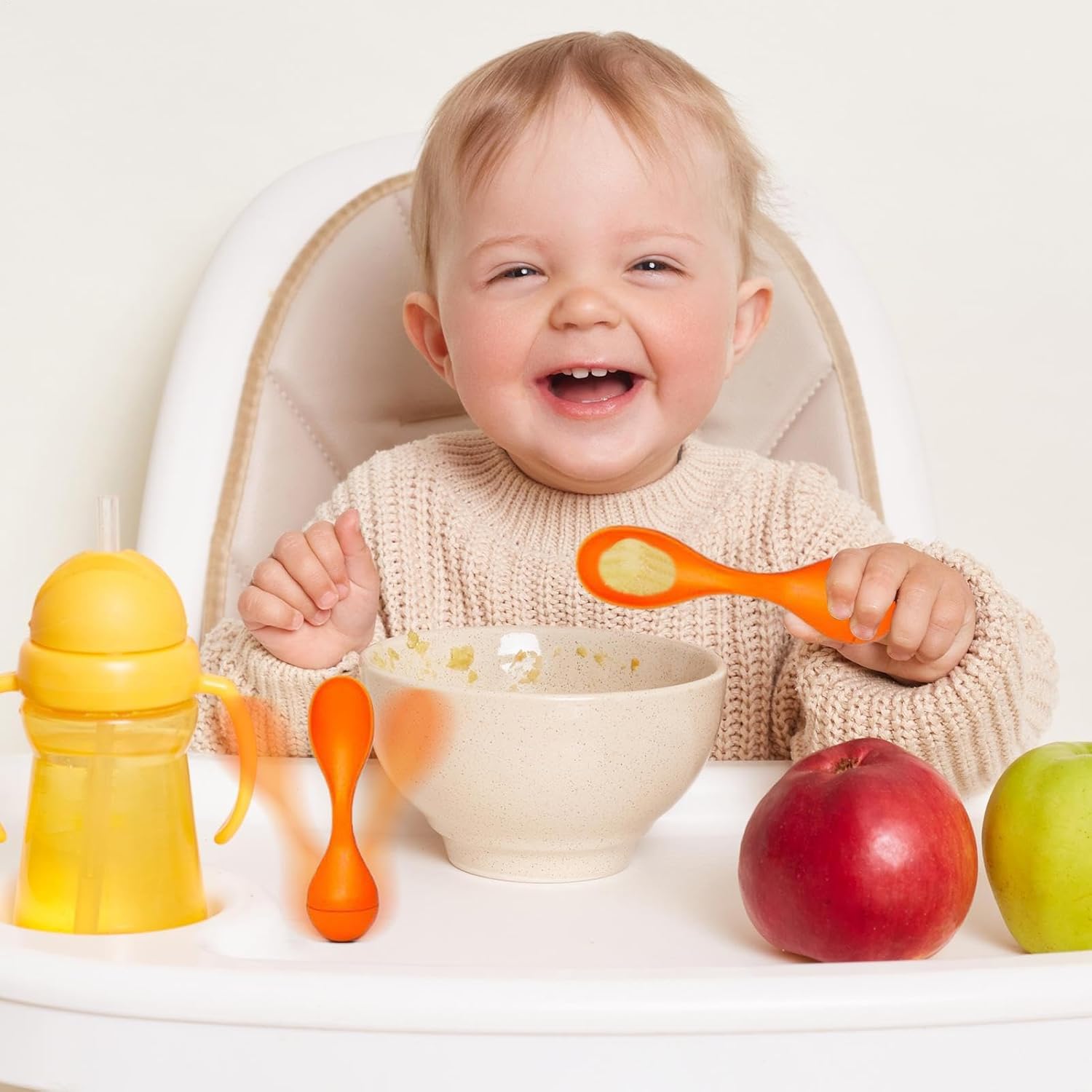 kids spoons 4 inches standing non stick utensil for easy feeding, safe eating with high temperature resistant design, kids spoon set for lunch dinner travel daycare school home, bpa free, colorful kids spoons 4 inches standing non stick utensil for easy feeding, safe eating with high temperature resistant design, kids spoon set for lunch dinner travel daycare school home, bpa free, colorful