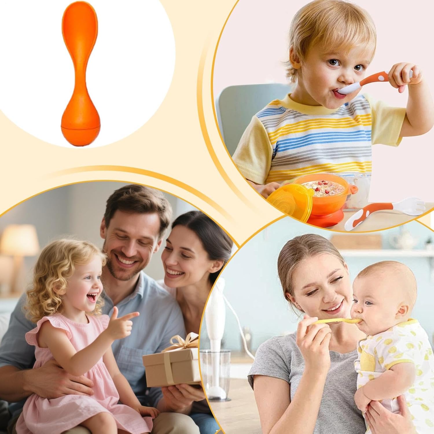 kids spoons 4 inches standing non stick utensil for easy feeding, safe eating with high temperature resistant design, kids spoon set for lunch dinner travel daycare school home, bpa free, colorful kids spoons 4 inches standing non stick utensil for easy feeding, safe eating with high temperature resistant design, kids spoon set for lunch dinner travel daycare school home, bpa free, colorful