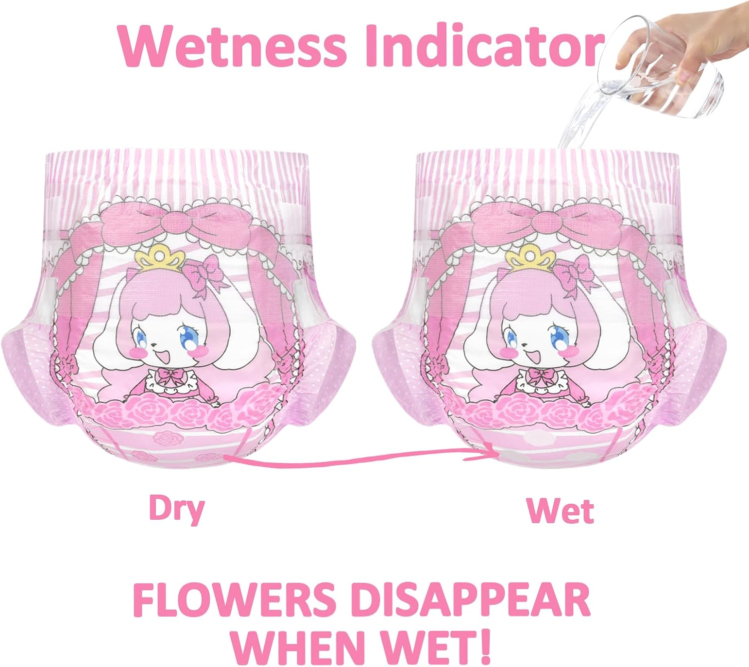 littleforbig adjustable hook and loop fastener closure adult printed cloth back diaper 10 pieces little beauty (medium 71 96 cm) littleforbig adjustable hook and loop fastener closure adult printed cloth back diaper 10 pieces little beauty (medium 71 96 cm)