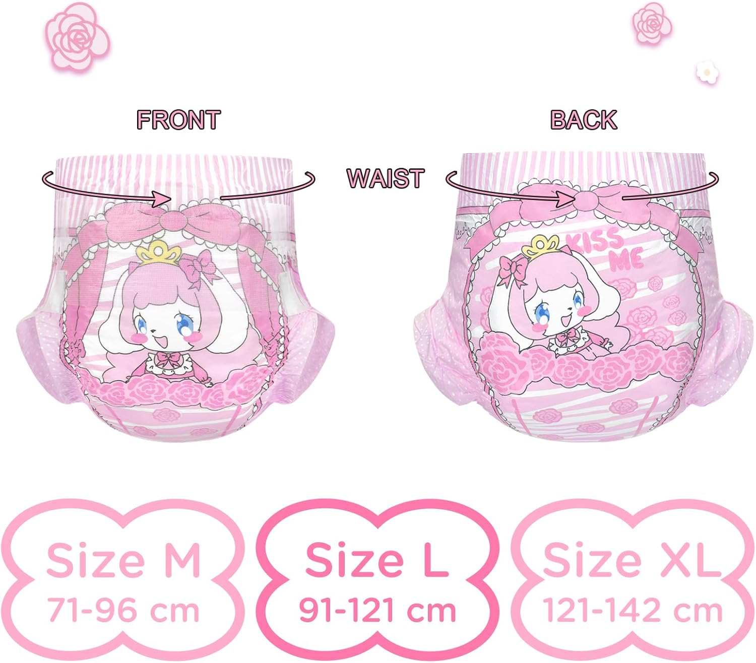 littleforbig adjustable hook and loop fastener closure adult printed cloth back diaper 10 pieces little beauty (medium 71 96 cm) littleforbig adjustable hook and loop fastener closure adult printed cloth back diaper 10 pieces little beauty (medium 71 96 cm)