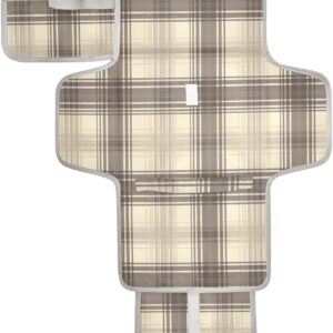 gray brown check reusable changing pad baby with tissue pocket portable changing pad for baby infant travel station kit cambiador de pa?ales para bebes