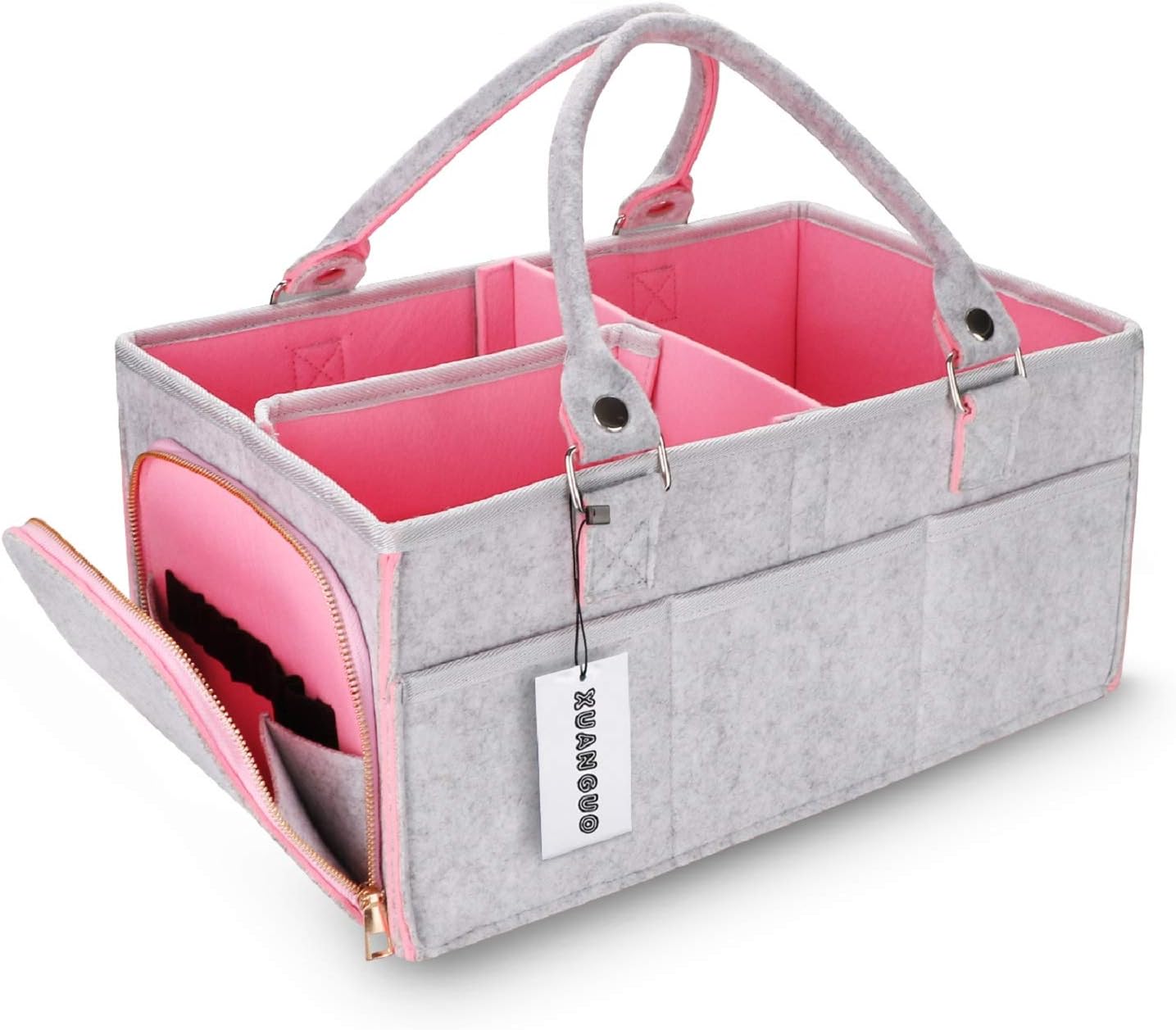 baby diaper caddy organizer for girl boy large nursery storage bin basket portable holder tote bag for changing table and car baby shower gifts newborn essentials baby registry must haves items baby diaper caddy organizer for girl boy large nursery storage bin basket portable holder tote bag for changing table and car baby shower gifts newborn essentials baby registry must haves items