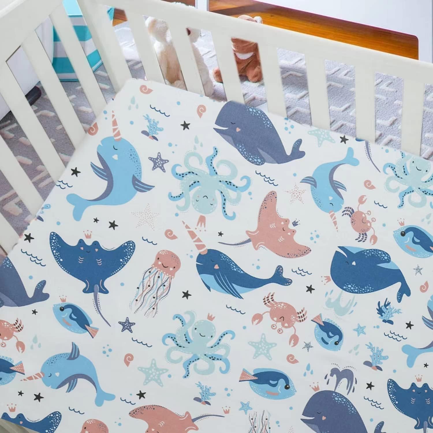 cot bed sheets for girl boys | fitted crib sheets 60x120cm | easy care soft cotton and dureable, unique dinosaur print toddler mattresses cot bed sheets for girl boys | fitted crib sheets 60x120cm | easy care soft cotton and dureable, unique dinosaur print toddler mattresses