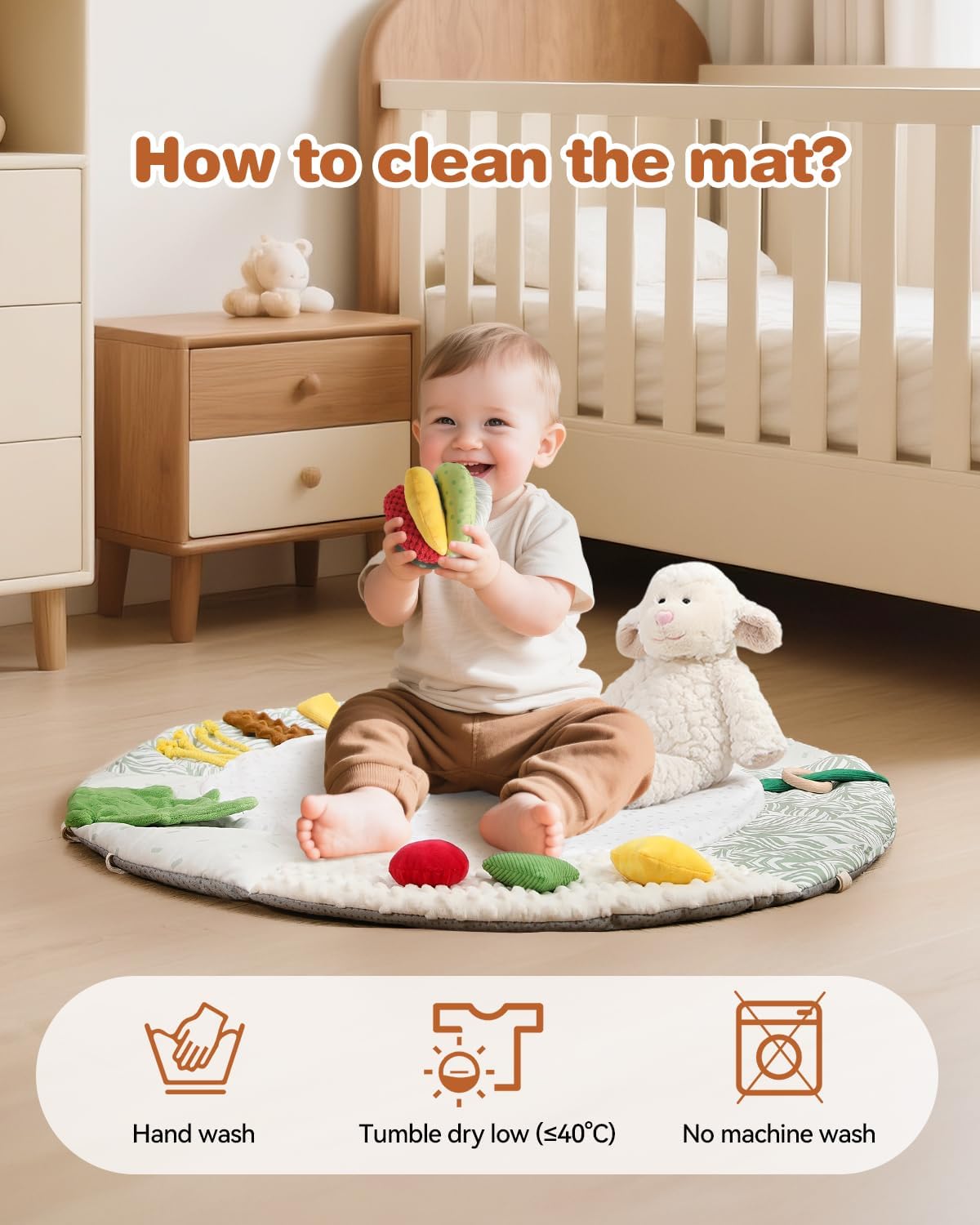 promise babe baby wooden play mat play arch wooden gym 6 interactive sensory toys for motor skills & sensory promotion suitable for newborns (0 12+ months) promise babe baby wooden play mat play arch wooden gym 6 interactive sensory toys for motor skills & sensory promotion suitable for newborns (0 12+ months)