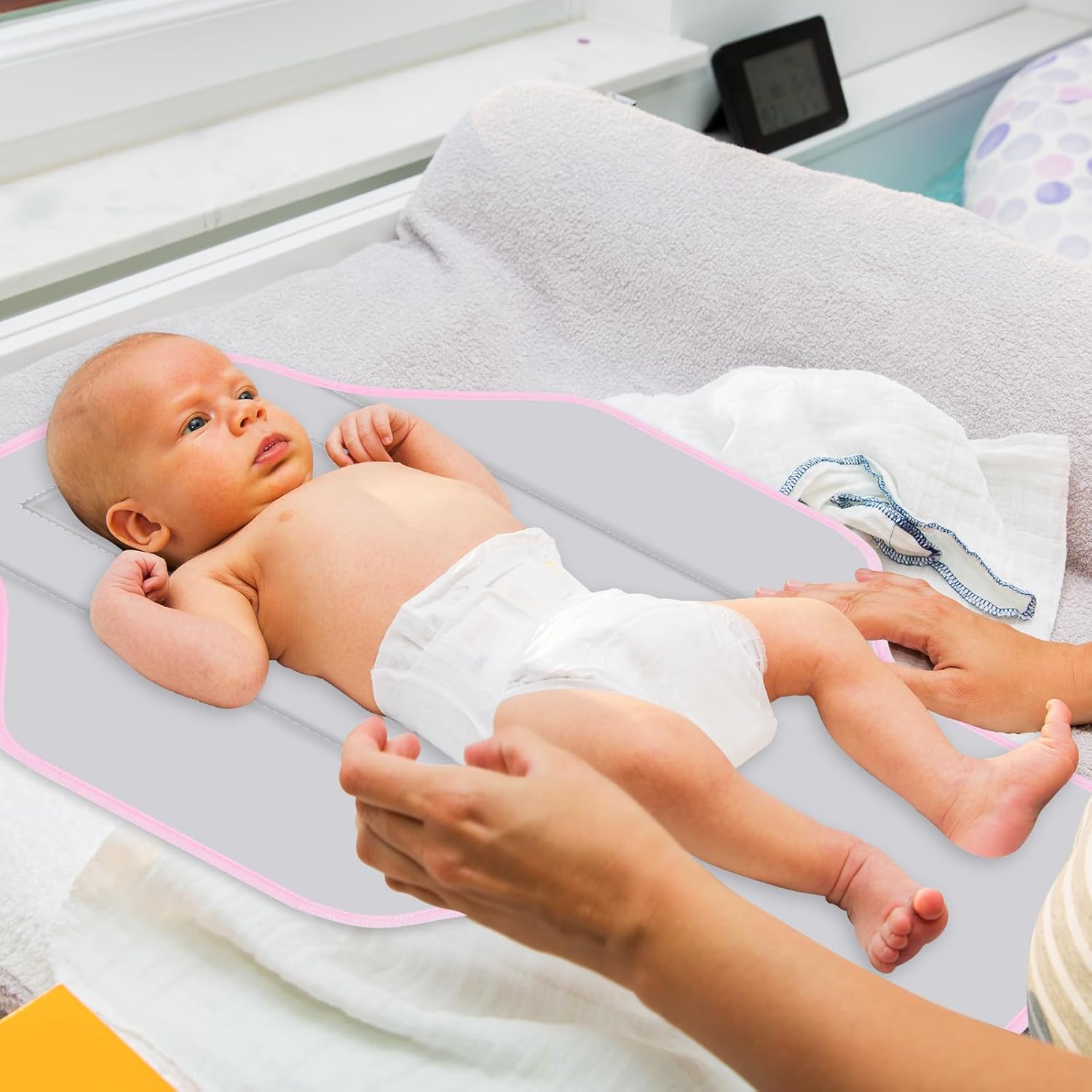 portable diaper changing pad for baby & toddler waterproof foldable baby changing mat built in pillow, travel infant changing pads for moms baby portable diaper changing pad for baby & toddler waterproof foldable baby changing mat built in pillow, travel infant changing pads for moms baby