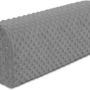 bed edge guard kids rail frame protector box spring safety barrier 120 cm baby fall shield with removable cover cushion for children toddler crib gray