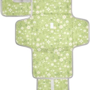 cartoon wildflower fluorescent green reusable changing pad portable with tissue pocket portable changing pad for baby infant travel station kit
