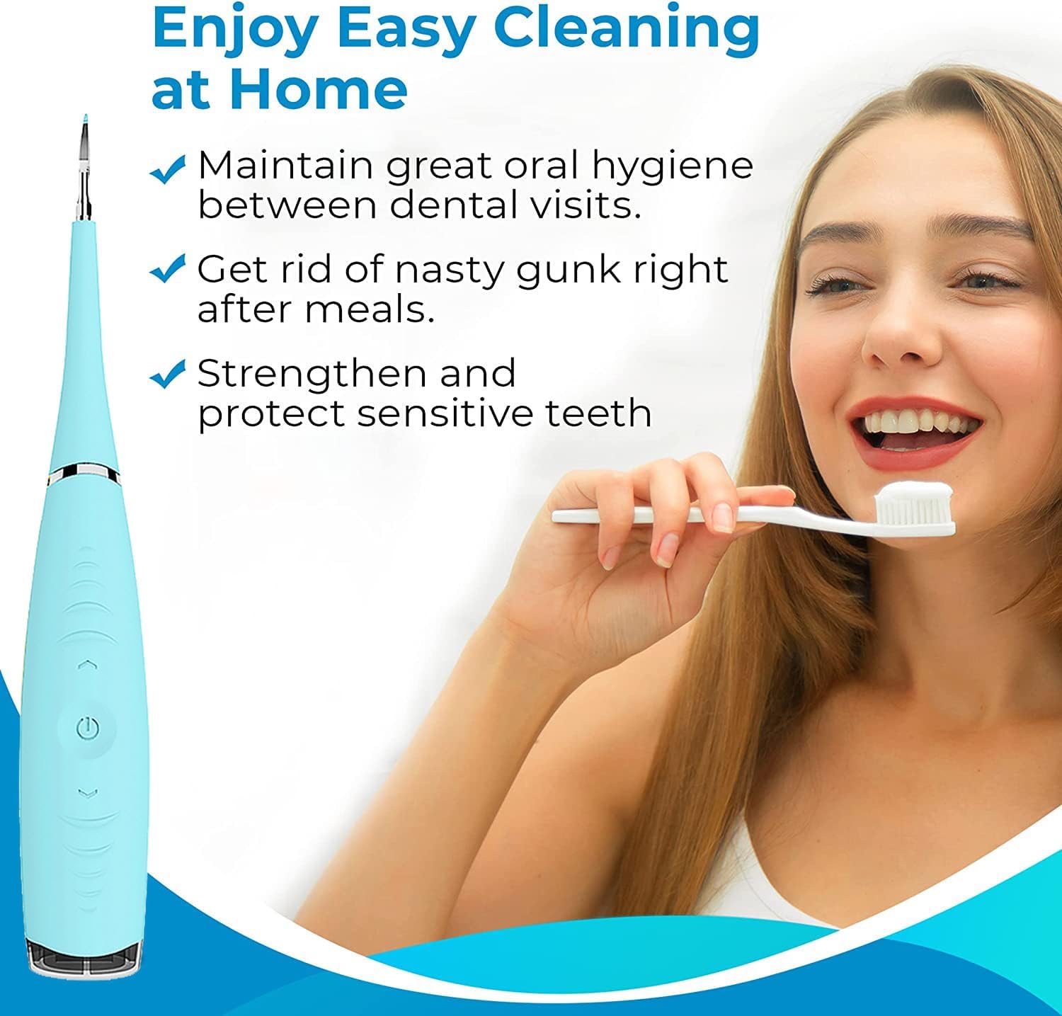 ultrasonic dental cleaning kit with advanced plaque removal for home oral care ultrasonic dental cleaning kit with advanced plaque removal for home oral care