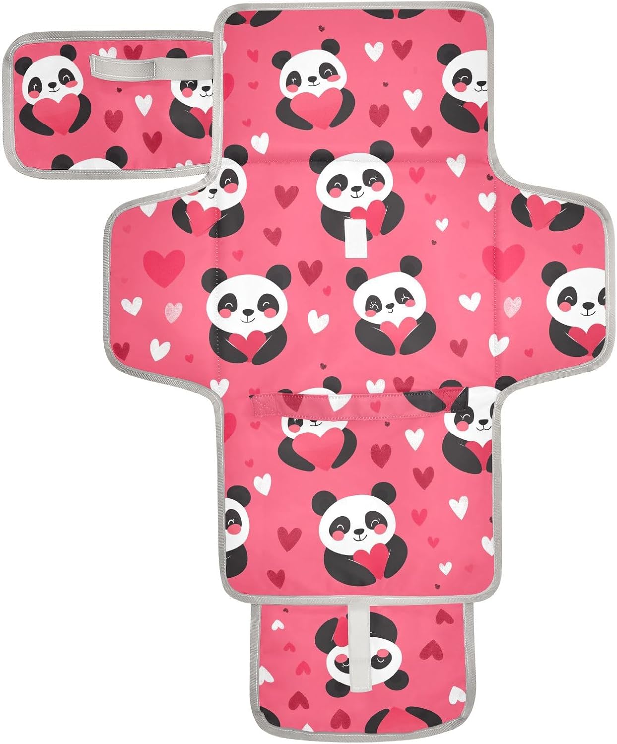 reusable portable changing pad with tissue pocket waterproof changing pad for baby infant travel station kit panda hotpink valentine reusable portable changing pad with tissue pocket waterproof changing pad for baby infant travel station kit panda hotpink valentine