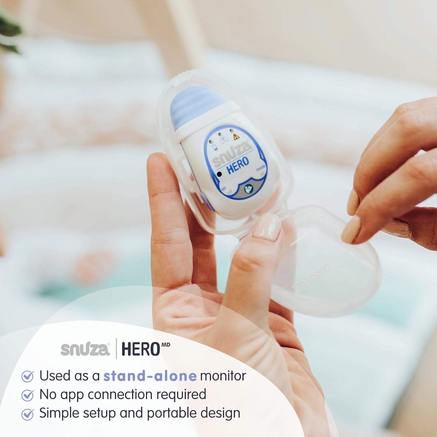 snuza hero md baby monitor – with alarm & notification function – wireless & portable – baby monitor for a more peaceful sleep for your baby snuza hero md baby monitor – with alarm & notification function – wireless & portable – baby monitor for a more peaceful sleep for your baby