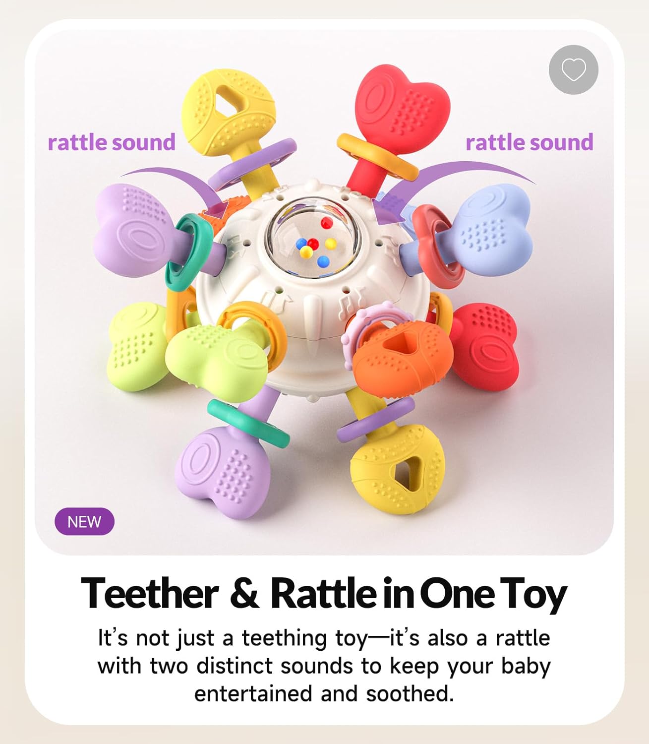 infinno baby teething & rattle toy 0 12 months multi function bpa free silicone games colorful sensory ball to relieve gums newborn baby gift girl & boy (large) infinno baby teething & rattle toy 0 12 months multi function bpa free silicone games colorful sensory ball to relieve gums newborn baby gift girl & boy (large)