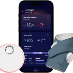 owlet dream sock® smart baby monitor track live pulse (heart) rate, oxygen in infants