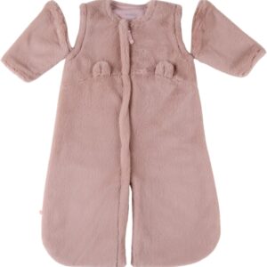 noukie's winter faux fur sleeping bag 0 3 months (50 cm), 1 6 months (70 cm) & 6 24 months (100 cm) sleeping bag tog 2 to 3.5 groloudoux, light pink, 6 24 mois