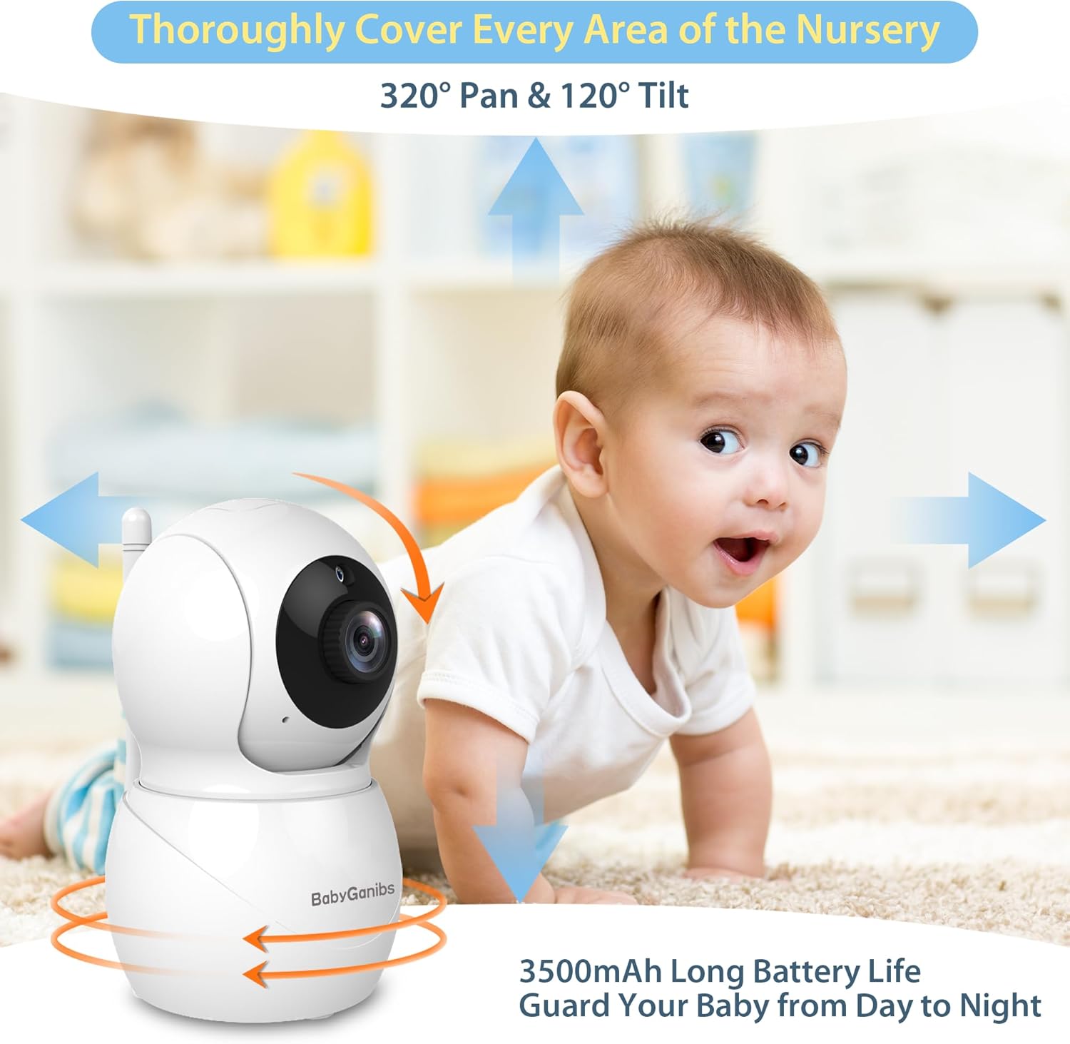 baby monitor with camera and audio, 4.3'' video baby monitor with 1000ft long range and 30 hour battery, baby monitor no wifi, remote pan tilt zoom, night vision, eco mode, 2 way talk baby monitor with camera and audio, 4.3'' video baby monitor with 1000ft long range and 30 hour battery, baby monitor no wifi, remote pan tilt zoom, night vision, eco mode, 2 way talk