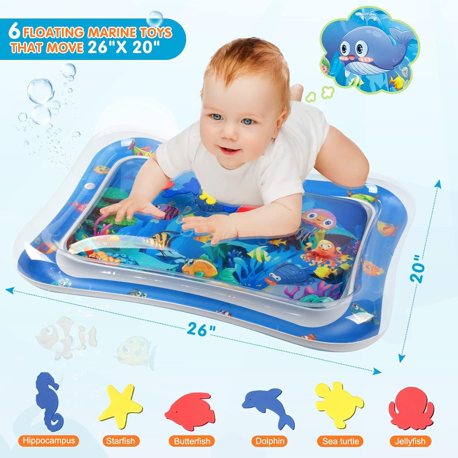 infinno tummy time mat premium baby water play mat for babies and newborns toys for 3 24 months infinno tummy time mat premium baby water play mat for babies and newborns toys for 3 24 months