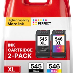 545xl 546xl ink cartridges replacement for canon ink cartridges 545 546 pg 545 cl 546 xl black and colour for pixma ts3350 ts3150 mg3050 mg2550s mg2950 tr4550 tr4551 tr4650 mx495 ts3355 printer