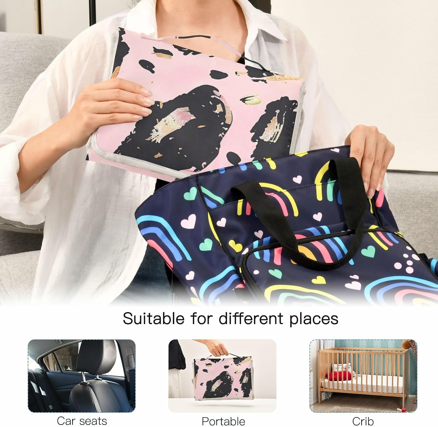 reusable portable changing mat with tissue bag, portable baby changing mat for infants travel station kit cambiadores de pa?ales para bebes reusable portable changing mat with tissue bag, portable baby changing mat for infants travel station kit cambiadores de pa?ales para bebes