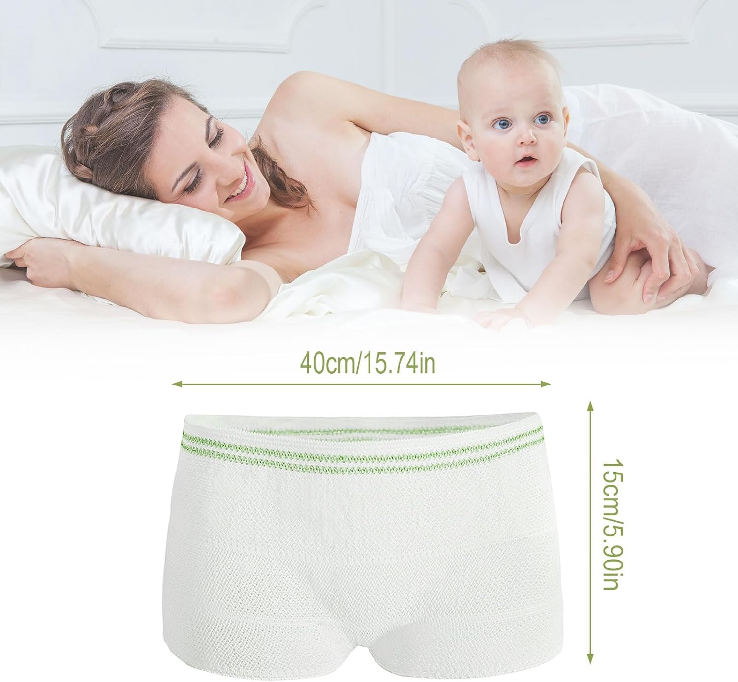 6 pack incontinence pants, xl fix reusable net pant for women and men, incontinence net knickers, breathable disposable pants for maternity daily travel (white) 6 pack incontinence pants, xl fix reusable net pant for women and men, incontinence net knickers, breathable disposable pants for maternity daily travel (white)