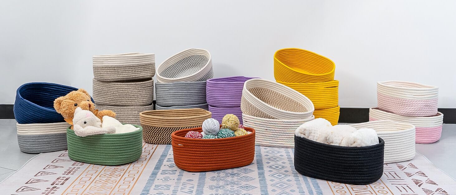 cubesland small woven baskets,cute baskets or shelf set 2,cube organizer basket bin,soft toys storage basket,baby nursery basket bin,home decor 12"d x 8"w x 5"h rainbow stitches cubesland small woven baskets,cute baskets or shelf set 2,cube organizer basket bin,soft toys storage basket,baby nursery basket bin,home decor 12"d x 8"w x 5"h rainbow stitches