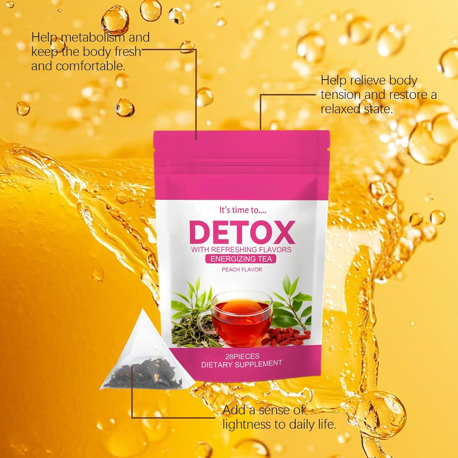 2 packs (56 bags) herbal weight management tea detox for energy boost, bloating relief & relaxation, natural slimming blend 2 packs (56 bags) herbal weight management tea detox for energy boost, bloating relief & relaxation, natural slimming blend