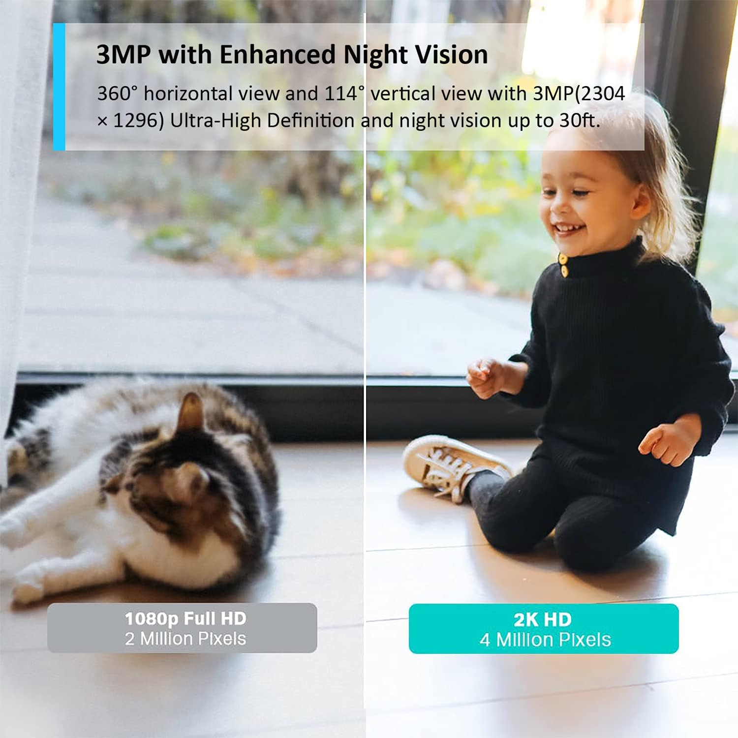 tapo c210 2k 3mp pan/tilt indoor camera house security camera, wifi camera, no monthly fee, ai detection, dog puppy camera, baby camera monitor, 360° view, night vision, works with alexa & google tapo c210 2k 3mp pan/tilt indoor camera house security camera, wifi camera, no monthly fee, ai detection, dog puppy camera, baby camera monitor, 360° view, night vision, works with alexa & google