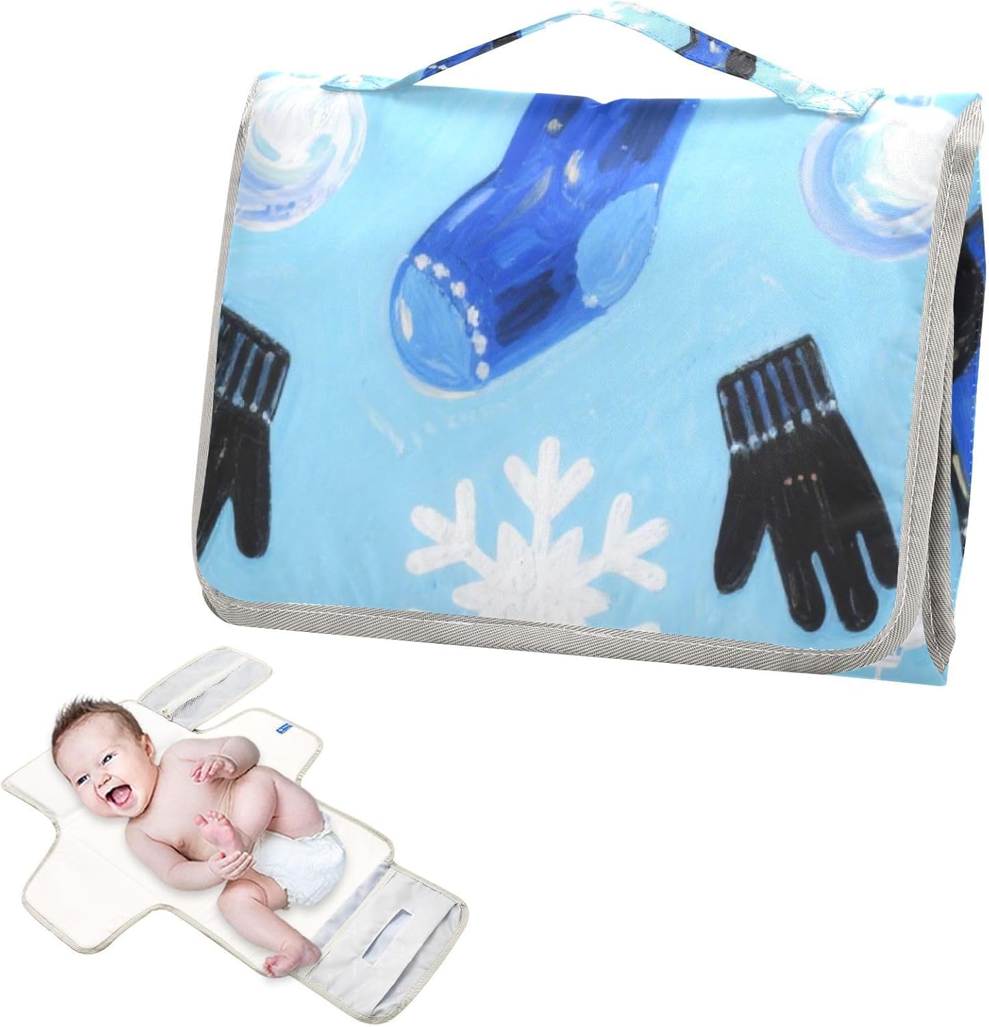 reusable changing pad covers with tissue pocket portable changing pad for baby infant travel station kit merry christmas blue christmas stockings reusable changing pad covers with tissue pocket portable changing pad for baby infant travel station kit merry christmas blue christmas stockings