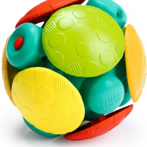 bright starts wobble bobble activity ball toy, ages 3 months+